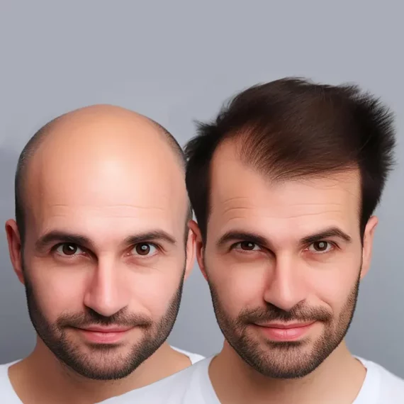 hair transplant in Iran before adter photos